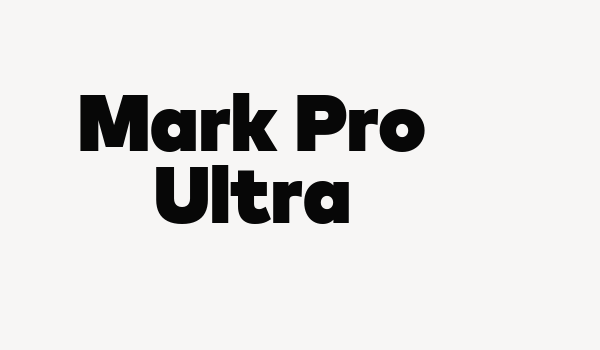 Mark Pro Ultra Font