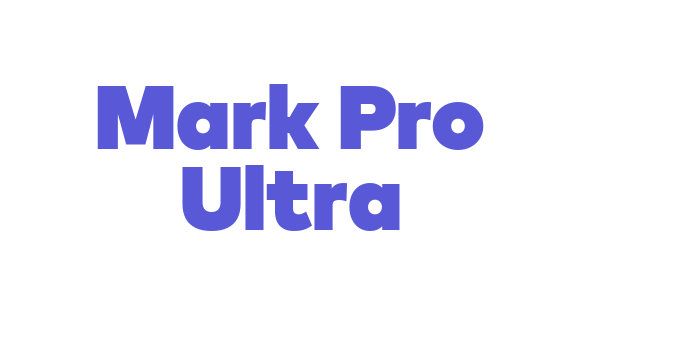 Mark Pro Ultra Font Download