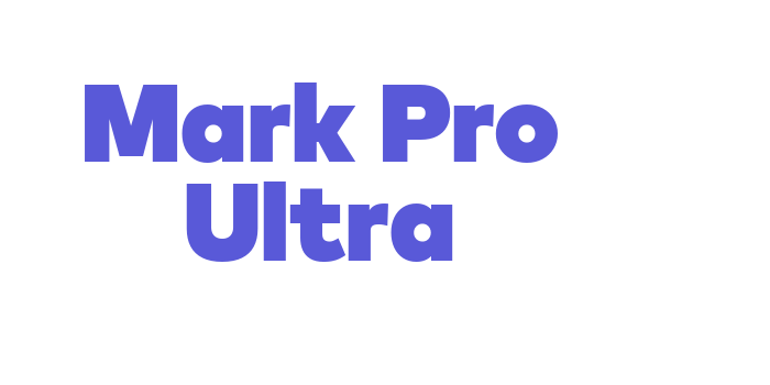 Mark Pro Ultra Font