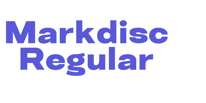 Markdisc Regular Font