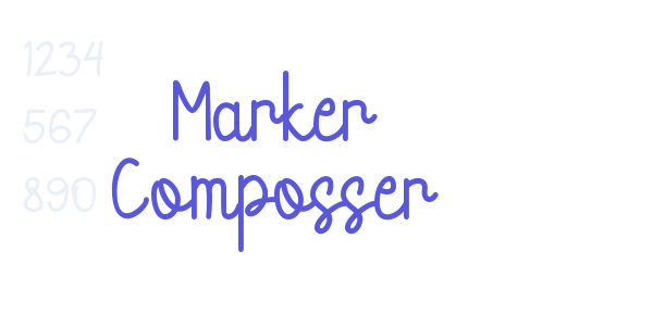 Marker Composser font