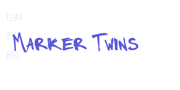 Marker Twins font free