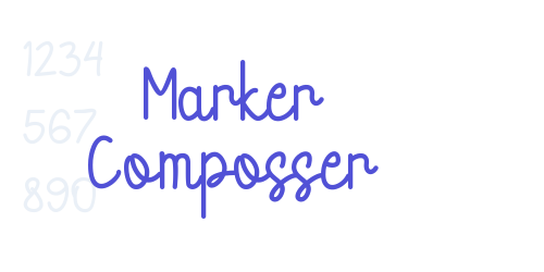 Marker Composser-font-download