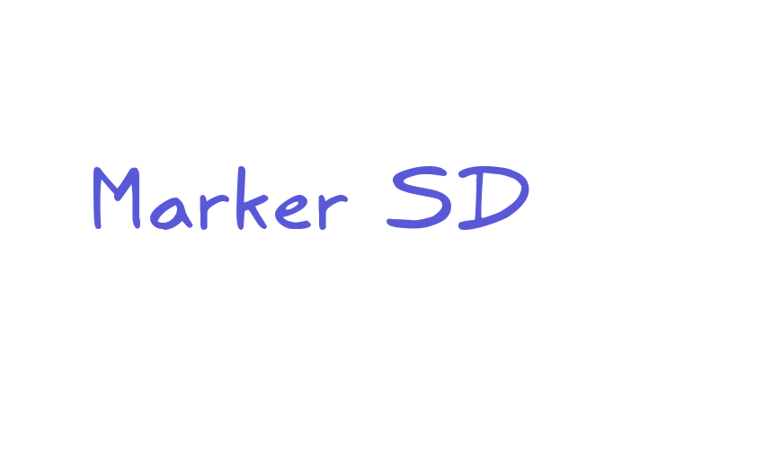 Marker SD Font