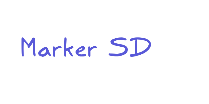 Marker SD Font Download