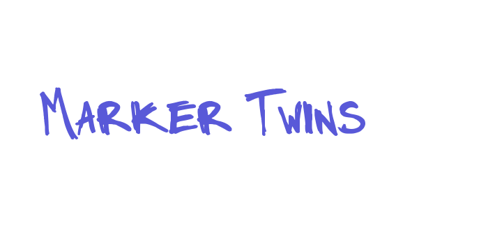 Marker Twins Font Download