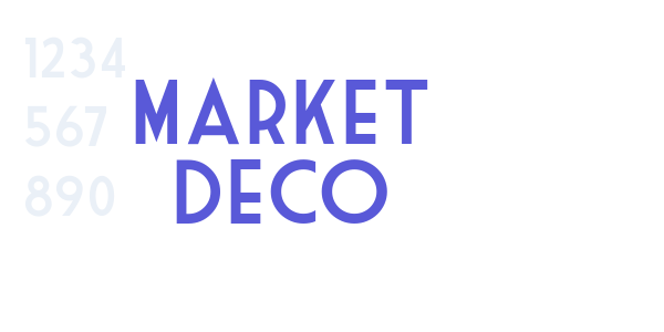 Market Deco font free