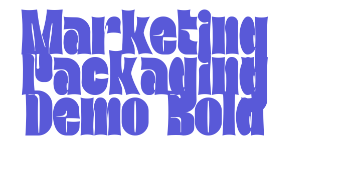 Marketing Packaging Demo Bold Font Download