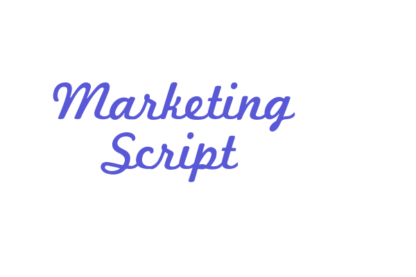 Marketing Script Font