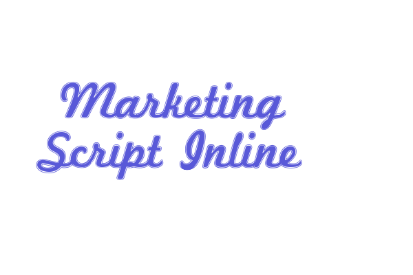 Marketing Script Inline Font