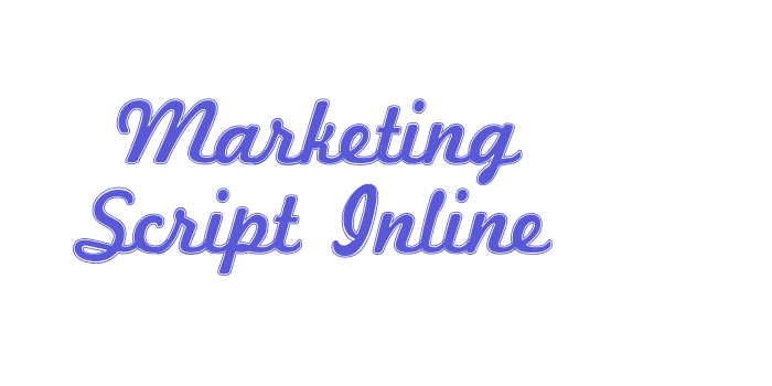 Marketing Script Inline Font Download