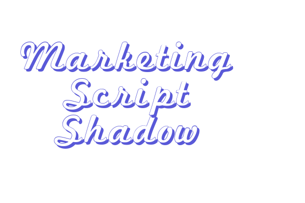 Marketing Script Shadow Font