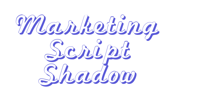 Marketing Script Shadow Font Download