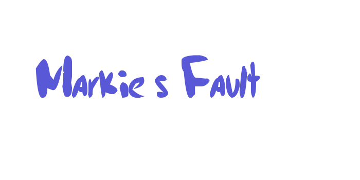 Markie’s Fault Font Download