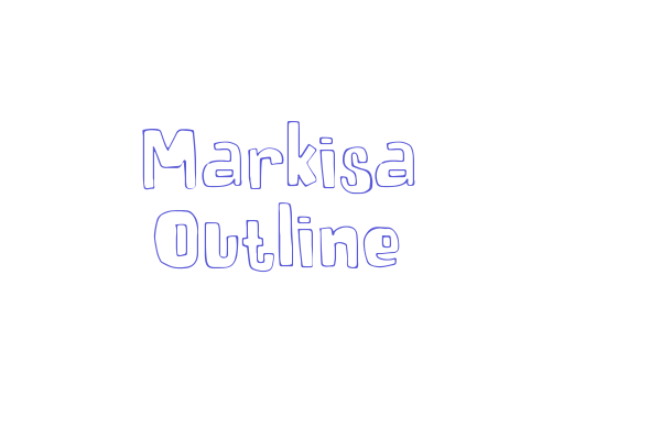 Markisa Outline Font