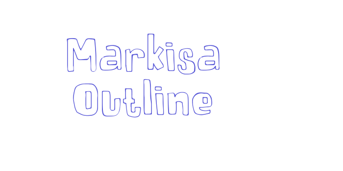 Markisa Outline Font