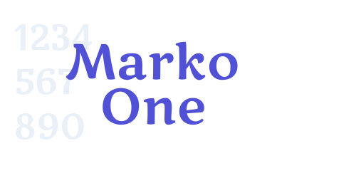 Marko One-font-download