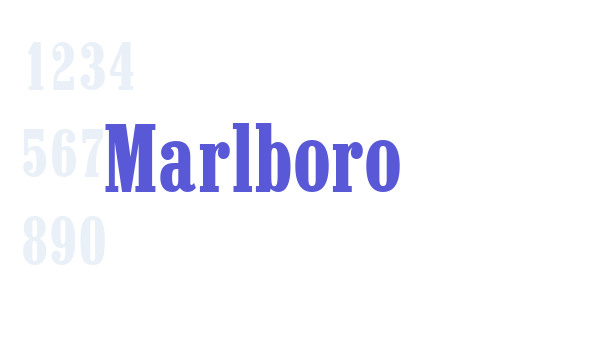 Marlboro font free