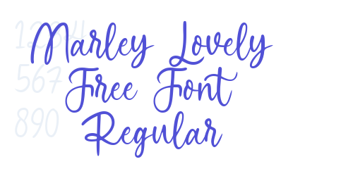 Marley Lovely Free Font Regular-font-download