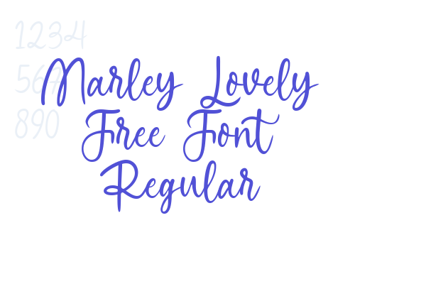 Marley Lovely Free Font Regular