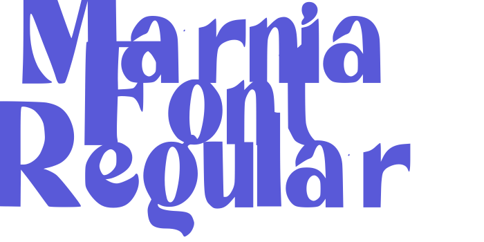 Marnia Font Regular Font