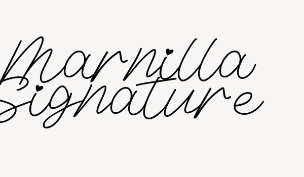 Marnilla Signature Font