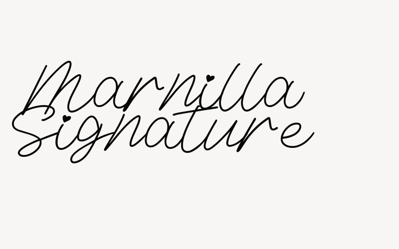 Marnilla Signature Font