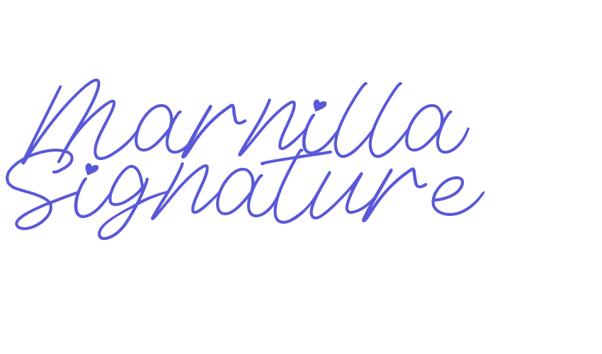 Marnilla Signature Font Download