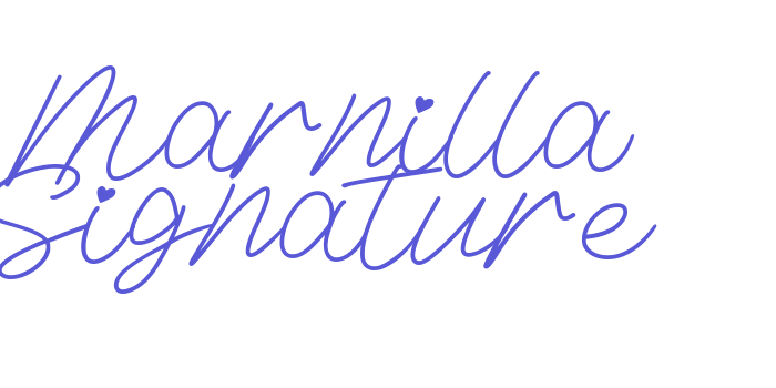 Marnilla Signature Font Download