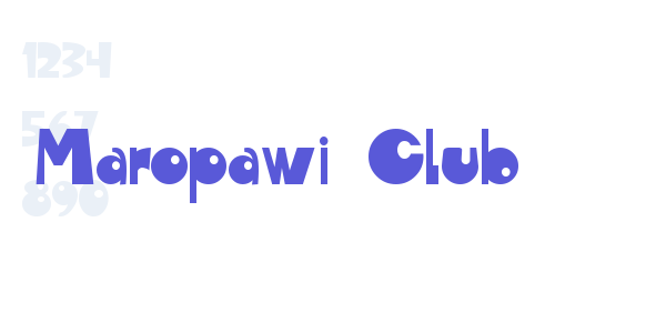 Maropawi Club font free