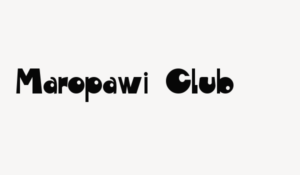 Maropawi Club Font