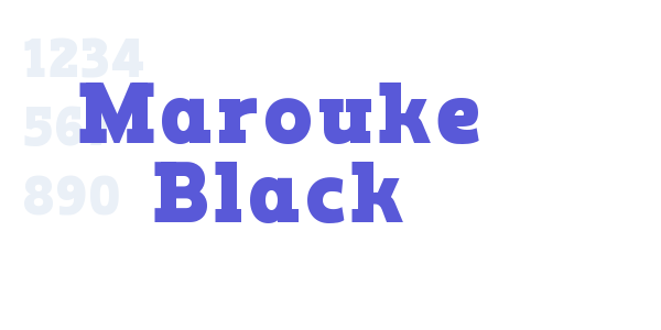 Marouke Black font free