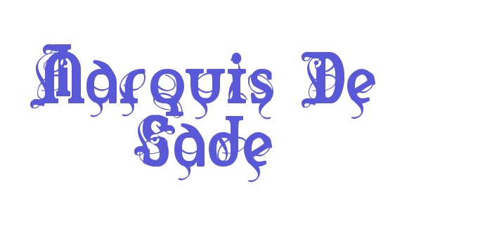 Marquis De Sade Font