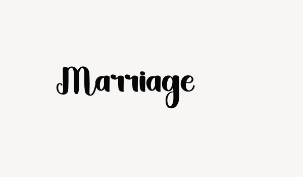 Marriage Font