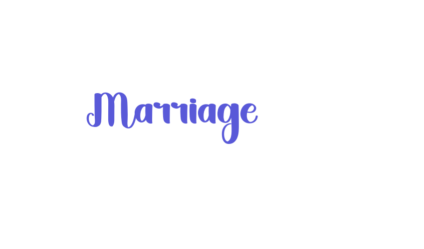 Marriage Font