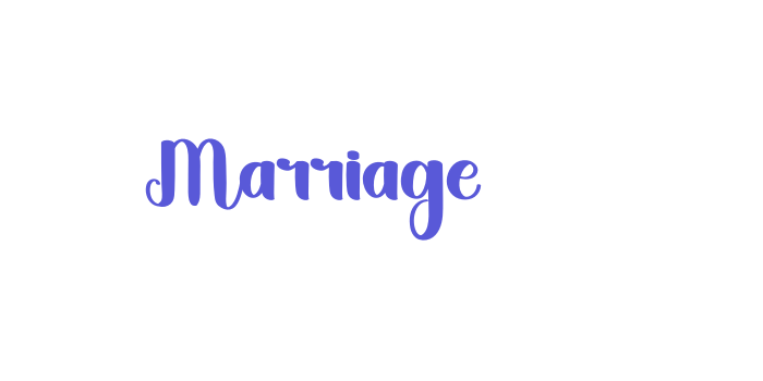 Marriage Font Download