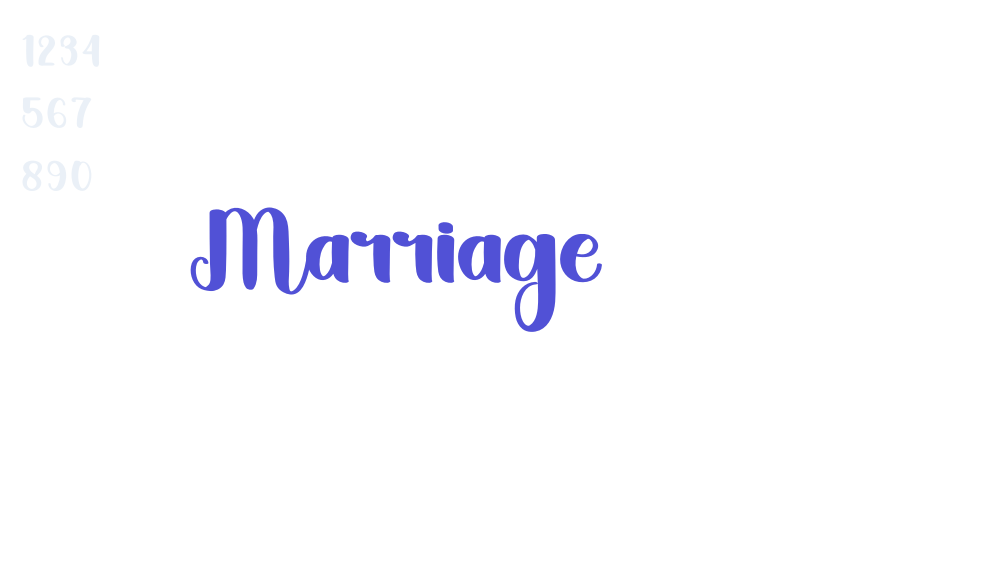 Marriage-font-download