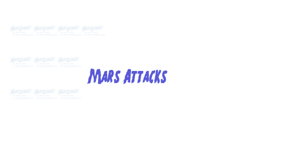 Mars Attacks font free