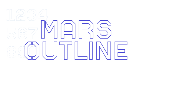 Mars Outline font free