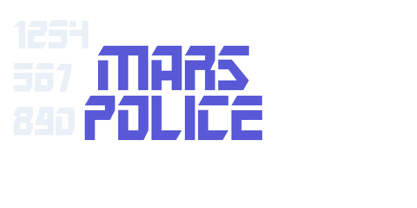 Mars Police font free