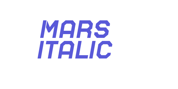 Mars Italic Font Download