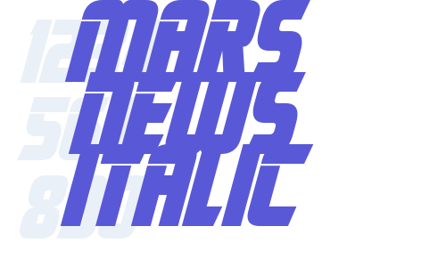 Mars News Italic Font Download