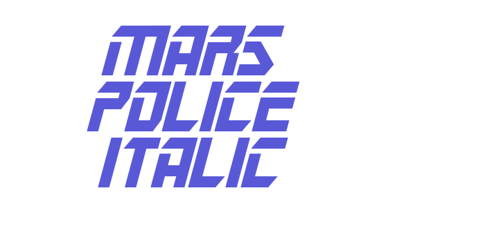 Mars Police Italic Font Download