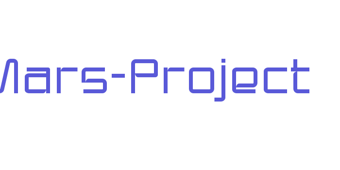 Mars-Project Font