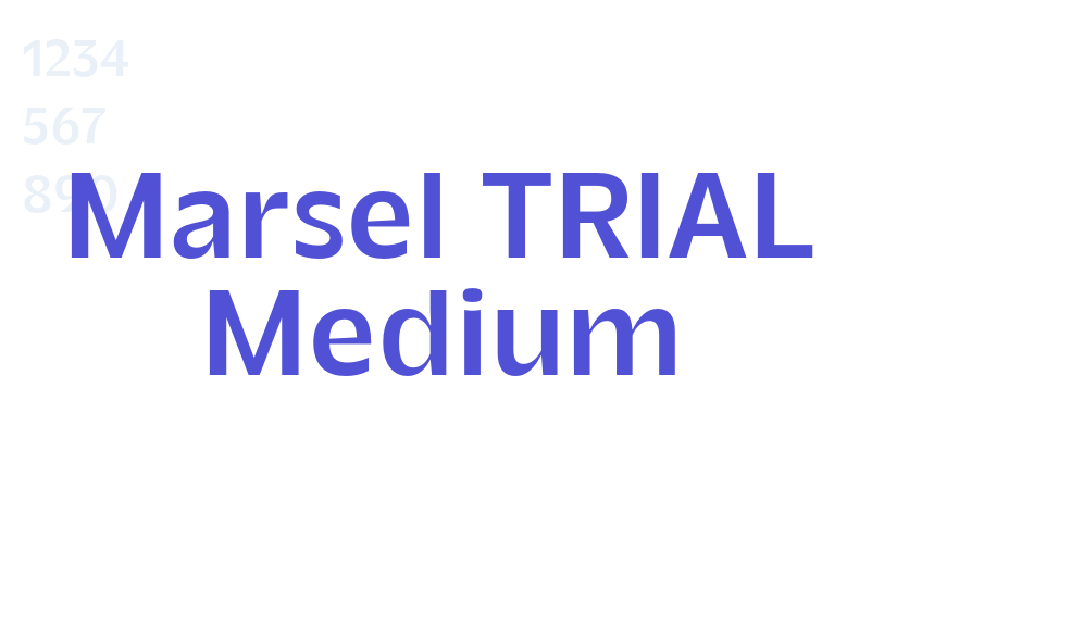 Marsel TRIAL Medium-font-download