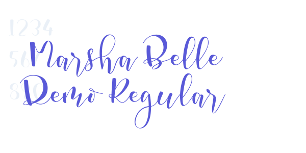 Marsha Belle Demo Regular font