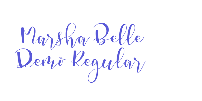 Marsha Belle Demo Regular Font Download