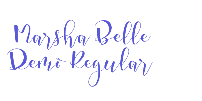 Marsha Belle Demo Regular Font