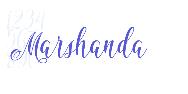 Marshanda font free