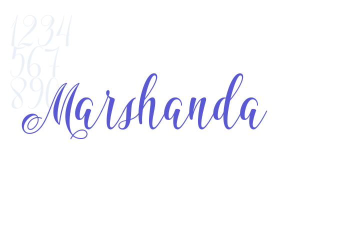 Marshanda font free